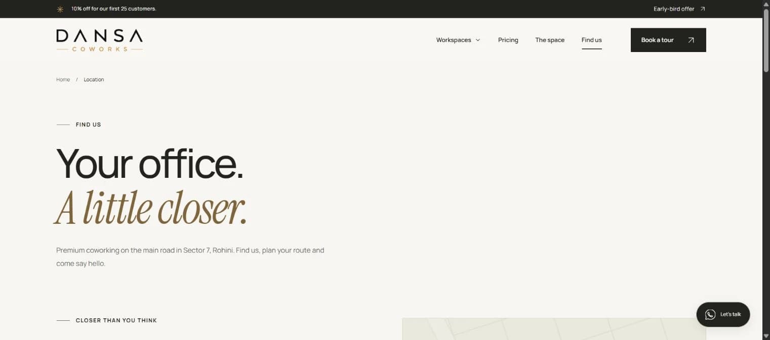 Find Dansa — the Rohini location page