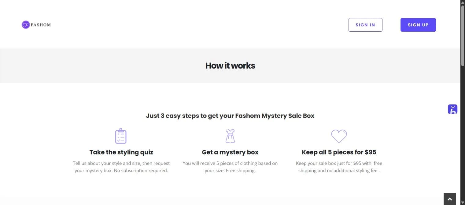 Current website — the styling process