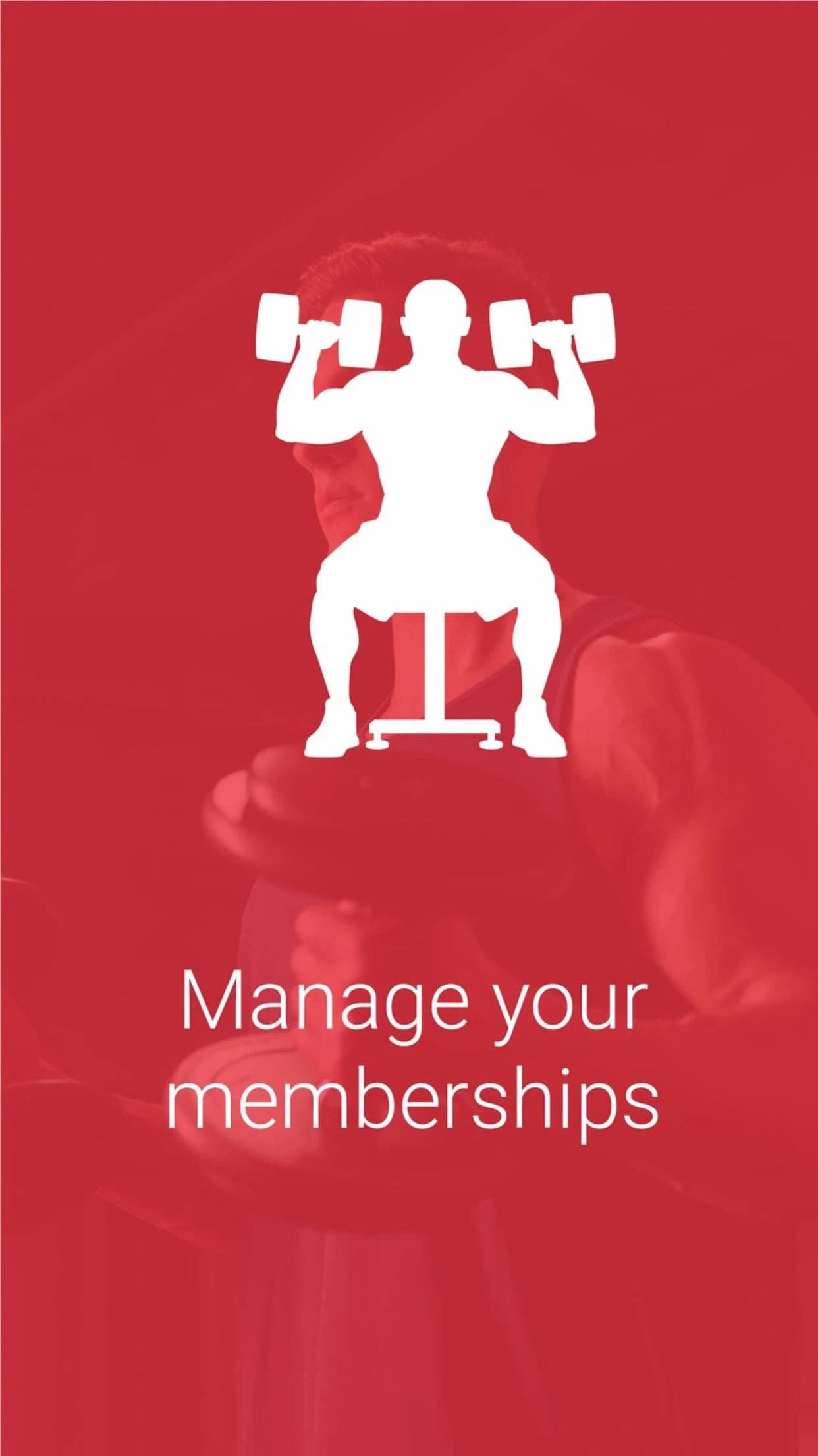Manager memberships — original onboarding screen