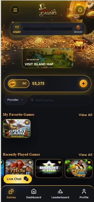 Scrooge — mobile game search, favourites and recent play