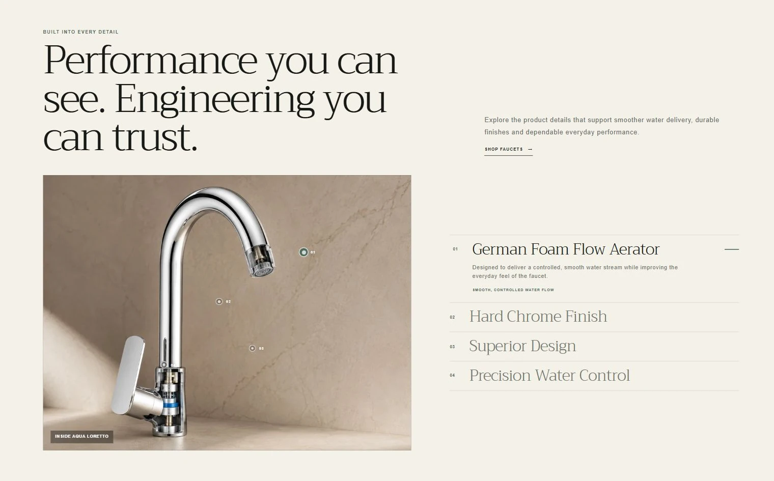 Product engineering — annotated fitting and expandable details