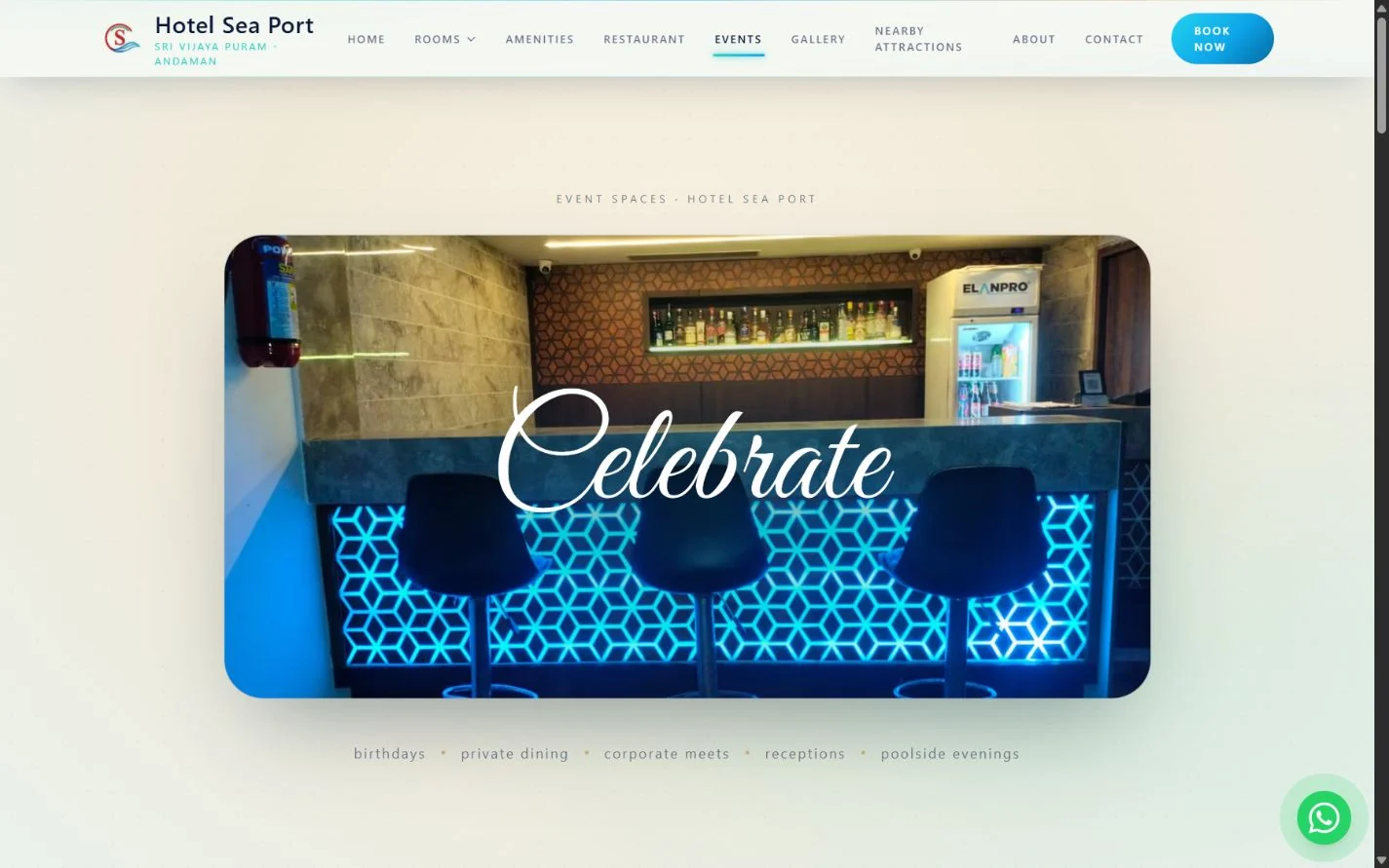 Events — animated opening and occasion categories